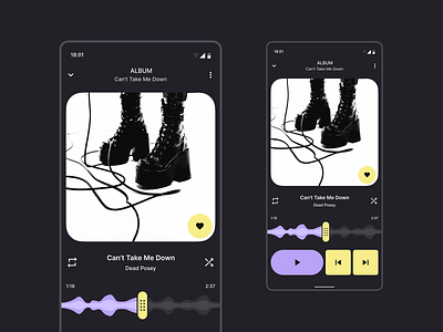 Music mobile app concept design