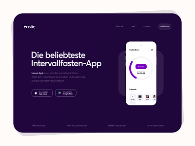 Fastic App Landing Page