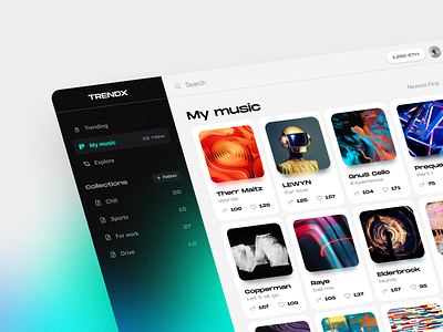 NFT music platform 🎵 app branding design music nft nft music player player ui ux web web design