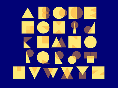 Geometric Alphabet alphabet assembly assemblyapp circles colour creative design illustration squares triangles vector
