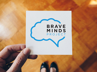 Brave Minds Project Logo Design branding design flat logo vector