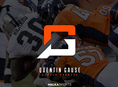 Quentin Gause Logo Design (NFL) branding design football football logo logo nfl sports branding sports design sports logo typography vector