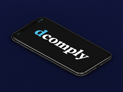 dcomply App logo design app app logo branding design flat logo logo design logotype phone phone app typography vector