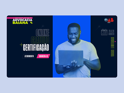 Landing page I Congresso Online da Advocacia Baiana - OAB Bahia! ui