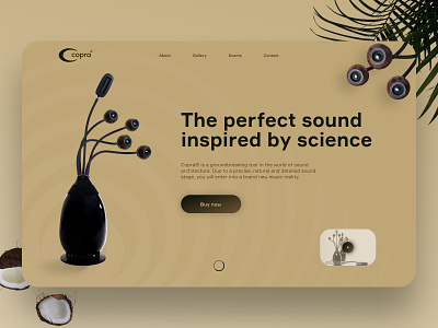 Copra's website redesign clear landing minimal music ui uiux ux webdesign website