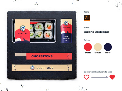Sushi package design