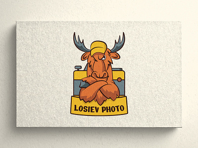 Moose logo graphic design illustration logo photographer photography photography logo vector