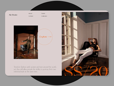 Alo Studio website design editorial editorial design fashion brand fashion design photography ui ui ux ui design uidesign uiux user experience user interface user interface design userinterface ux web design webdesign website website concept website design