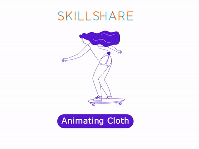 Skateboard Girl after effects animation aftereffectstutorials animation 2d illustration motiongraphics skillshare vector