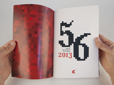 56 New England Book Show Catalogue book design pixels transition typography