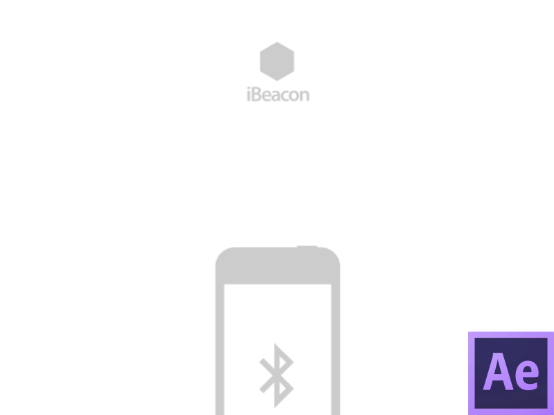 iBeacon - Bluetooth connection animation bluetooth flat ibeacon umitkoca