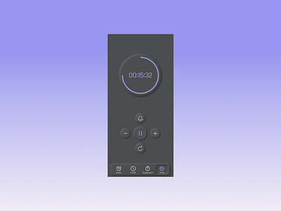Daily UI Challenge. Day 014/100 app countdown countdown timer daily 100 challenge daily ui dailyui figma neumorphic neumorphism timer timer app uidesign user interface
