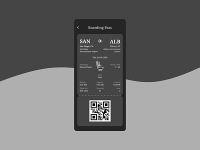Daily UI Challenge. Day 024/100 airlines airplane airport boarding boarding pass daily 100 challenge daily ui dailyui figma flight app travel ui design user interface user interface design