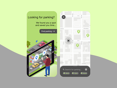 Daily UI Challenge. Day 029/100 car parking daily 100 challenge daily ui figma location location tracker map mapping maps parking parking app parking lot search target ui user interface