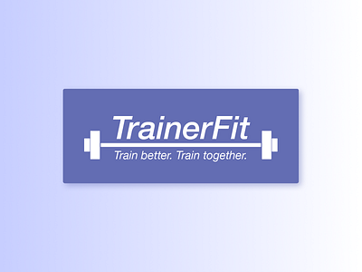 Fitness Service Logo - TrainerFit brand design brand identity branding community daily ui design fitness fitness app fitness club fitness logo gym gym logo illustration illustrator logo