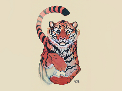 Tyger Tyger design graphic art illustration painting