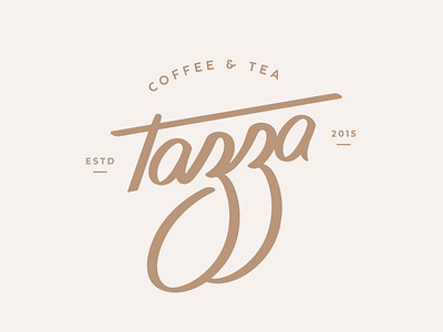 Tazza Coffee Shop branding challenge dailylogo dailylogochallenge dailylogodesign design logo a day type typography