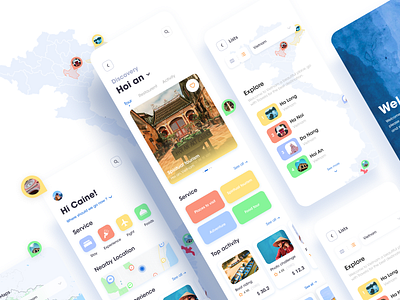 Travela - Travel Design App ios app design ui design