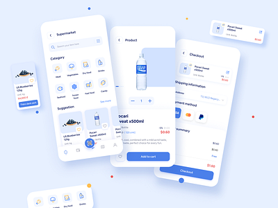 BLU Market - Optimized Experience App app design ios app design ui design