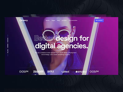 ootancy - digital agency & portfolio template agency creabik creabik design design envato project theme themeforest typography ui ux wordpress