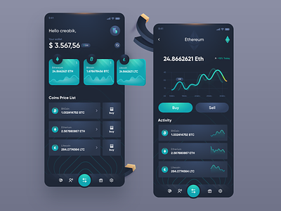 Cryptocurrency app