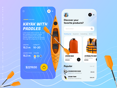 Surfa - store app app store creabik app creabik design design sea shop surf app surfing surfing store ui wave