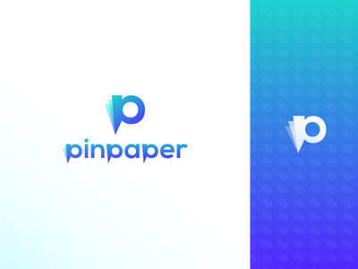 pinpaper - logo for news website - gradient version agency branding color creabik creabik design creabik logo design envato freelancer gradient logo concept magazine n logo news project themeforest