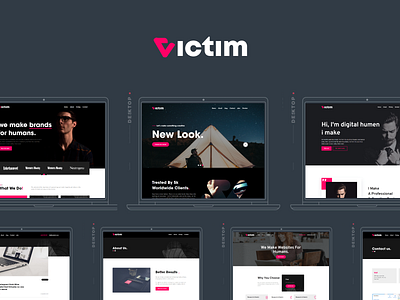 Victim - Digital Agency & freelacers Portfolio Template agency branding company company creabik creabik design creabik template creative design creativity digital agency download landing onepage theme themeforest victim wordpress wp