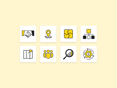 Business Icons app branding design icons illustration ui vector