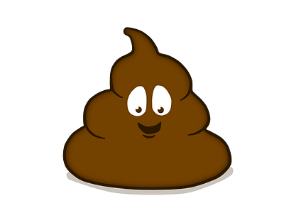 Poop cartoon_Brown adveristing branding design icon illustration vector