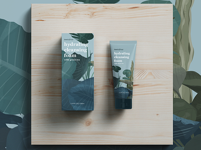 Innisfree Mock Package Design design illustration innisfree nature package design package mockup plants procreate app skincare visual identity