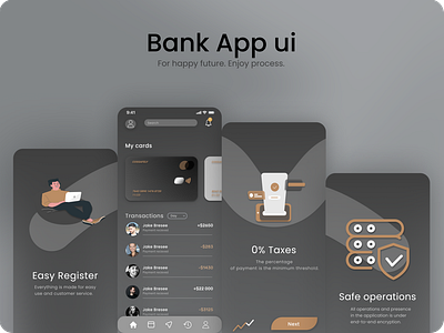 Bank App Shot - Ui Design