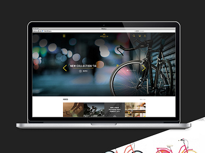 Wheelly bicycle, website bicycle minimal online shop web website