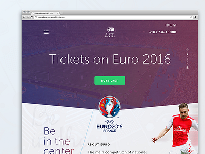 Toptickets on football champions euro2016 football league online play ticket uefa