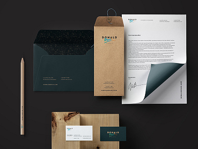 Donal Brush, logo &idenity branding brush donald identity logo