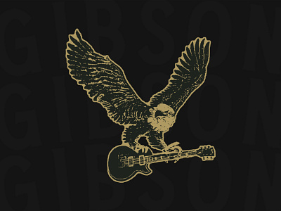 gibson garage eagle clothing design gibson graphic design illustration nashville