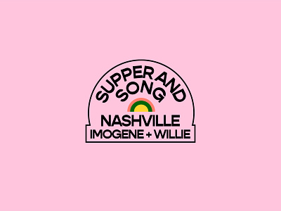 supper + song patch branding clothing design illustration logo nashville