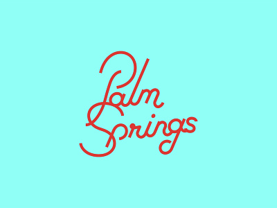 palm springs logo concept