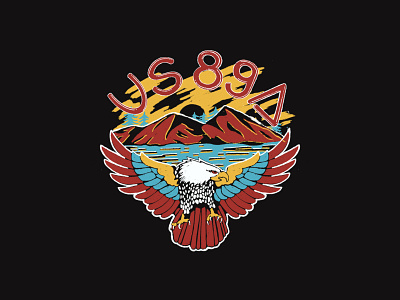 arizona gas station graphic arizona branding clothing design eagle illustration nashville screenprint