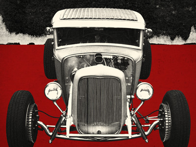 Vintage Torque 001 hot rod poster