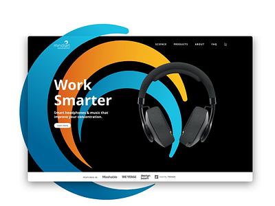 Mindset website audio website branding headphones headphones branding headphones website mindset music music website ui design ux design webdesign website