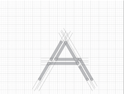 30 days A letter logo challenge to myself Day - 2 app design icon lettering logo minimal type typography ui vector