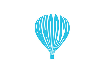 WHOOSH Hot Air Balloon 02 app design icon illustration illustrator logo minimal typography ui vector