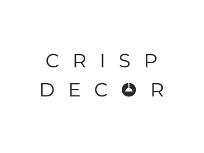 Crisp Decor - Logo Core branding design flat icon illustrator lettering logo minimal vector