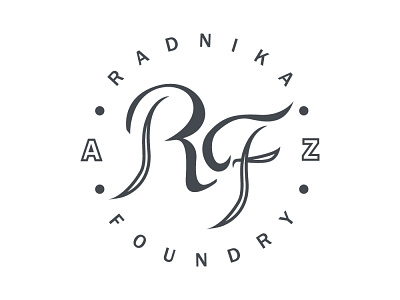 Radnika Foundry - Logo Core branding design flat icon illustrator lettering logo typography vector