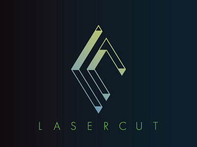 Laser Cut - Logo Core branding design flat icon illustrator logo minimal vector