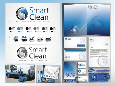 Smart Clean / 2014 blue france graphic design graphic art graphic design logotype motion paris print