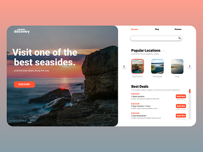 Landing Page: Travel Booking Site