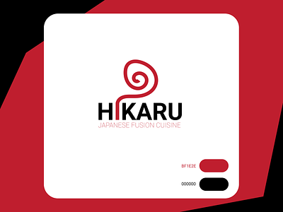 Logo : Hikaru branding design illustrator logo typography