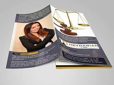 Heydarian Law Tri-fold Brochure Design brochure design design flyer free graphic print design tri fold brochure